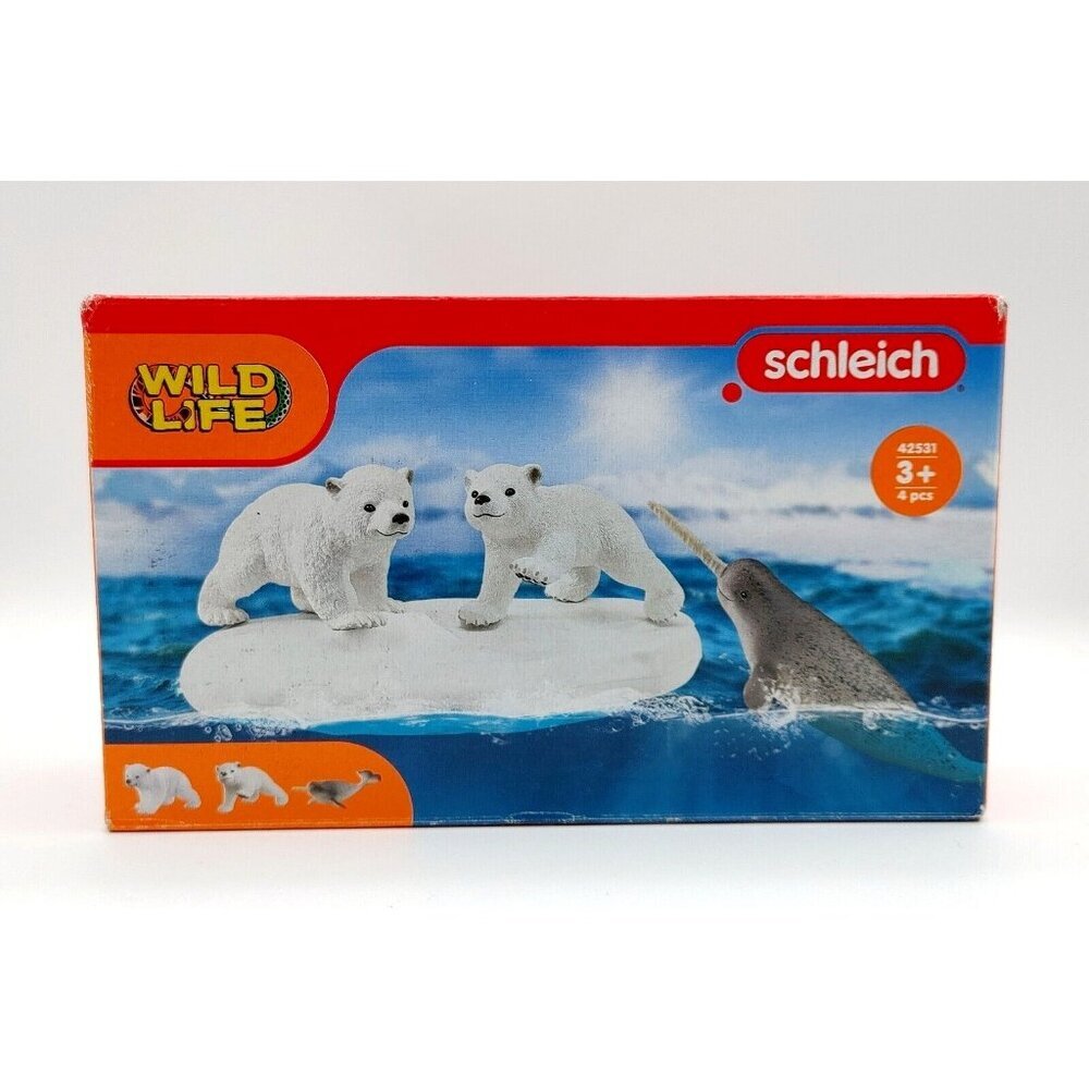 Schleich Wild Life Polar Bears Iceberg Toy Set #42531